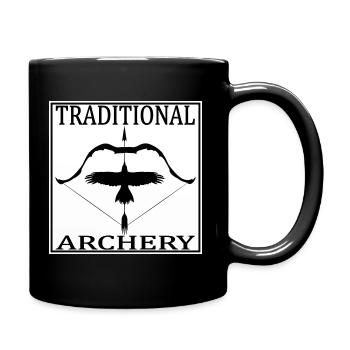 Traditional Archery - Tasse einfarbig - Schwarz - Rechts