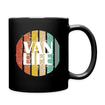 Retro Van Life - Full Colour Mug - black - Right
