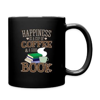 Cool Books Coffee Shirt - Bonheur - Mug uni - noir - Droite