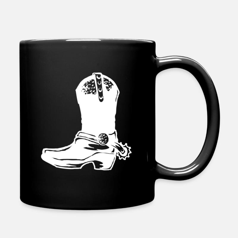Cowboystiefel - Tasse einfarbig - Schwarz