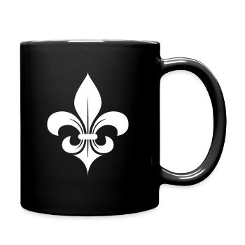 fleur de lis - Full Colour Mug - black - Right