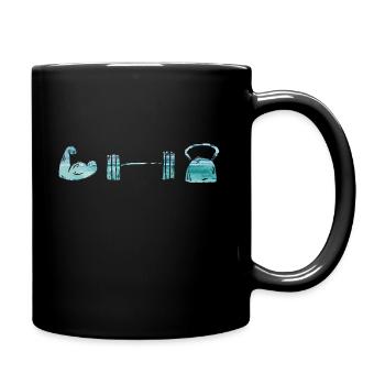 Gym - Tasse einfarbig - Schwarz - Rechts