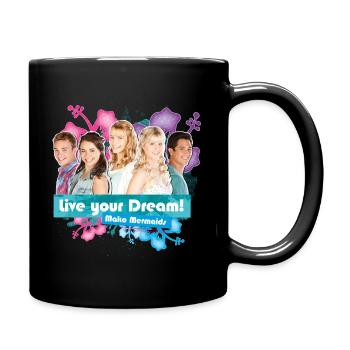 Mako Einfach Meerjungfrau Ensemble - Tasse einfarbig - Schwarz - Rechts