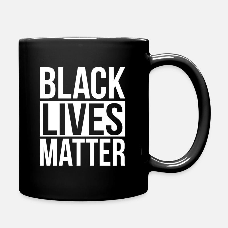 Schwarze Leben zählen - Tasse einfarbig - Schwarz