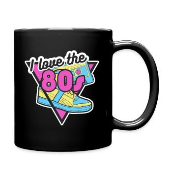 j'aime la nostalgie des années 80 80 - Mug uni - noir - Droite