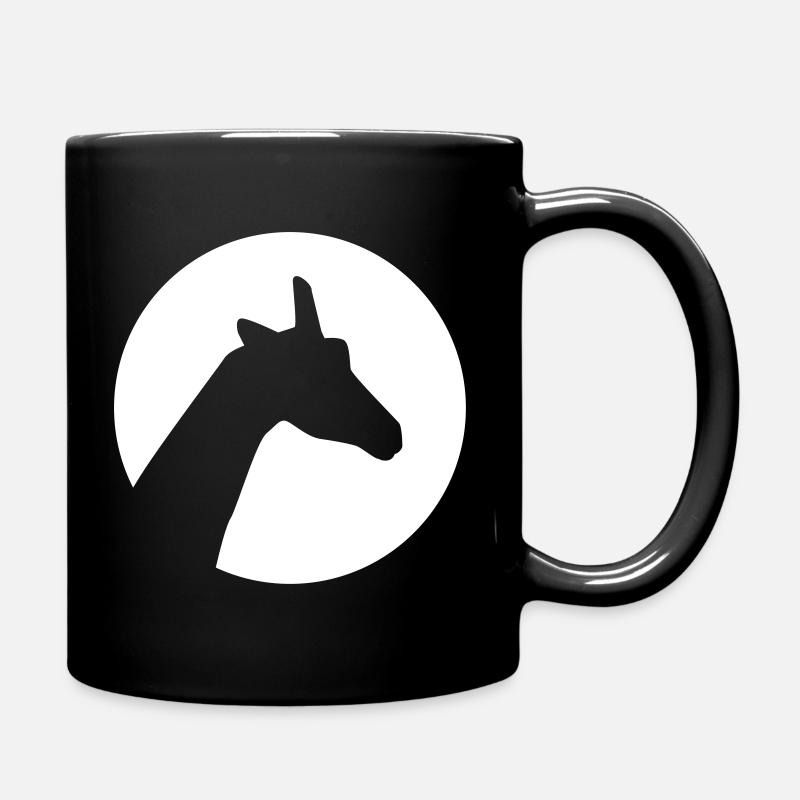 giraffe - Full Colour Mug - black