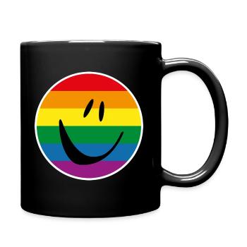 LGBT Gay Gay Lesbian Bi - Full Colour Mug - black - Right