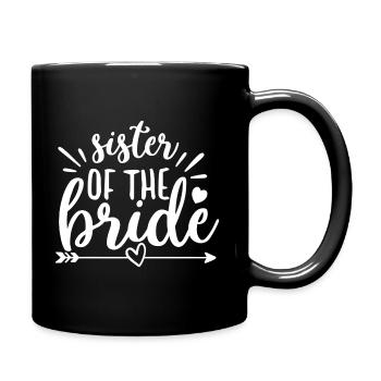 Sister of the Bride - wedding design - Full Colour Mug - black - Right