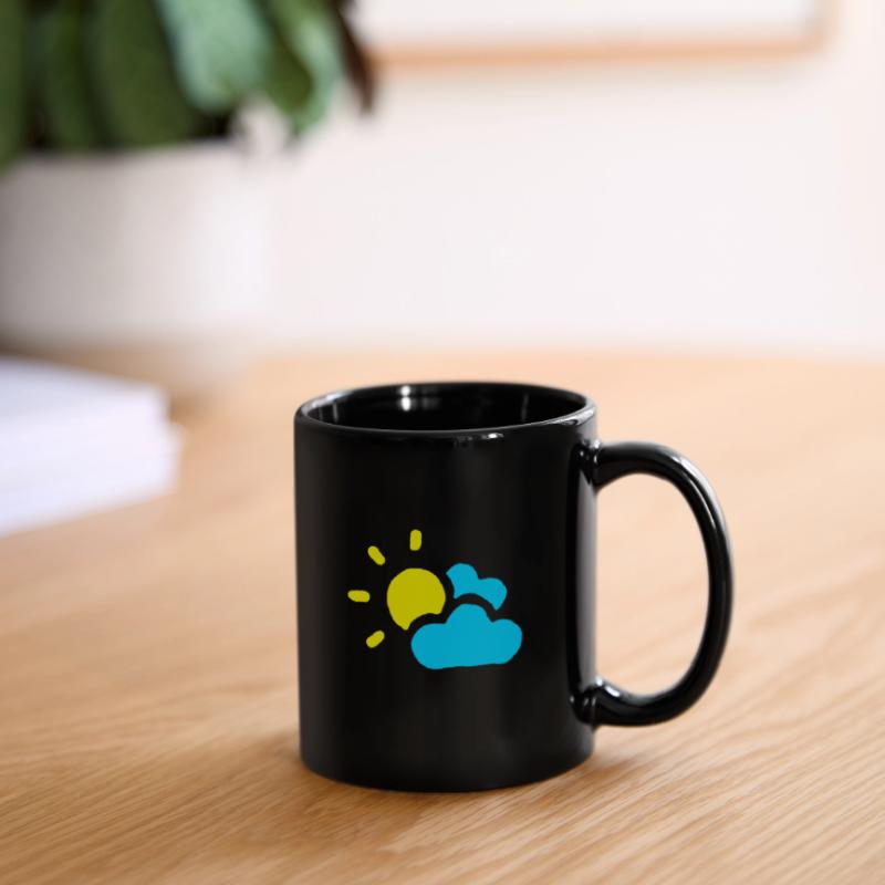 Cloudy sun clouds sky summer spring Full Colour Mug