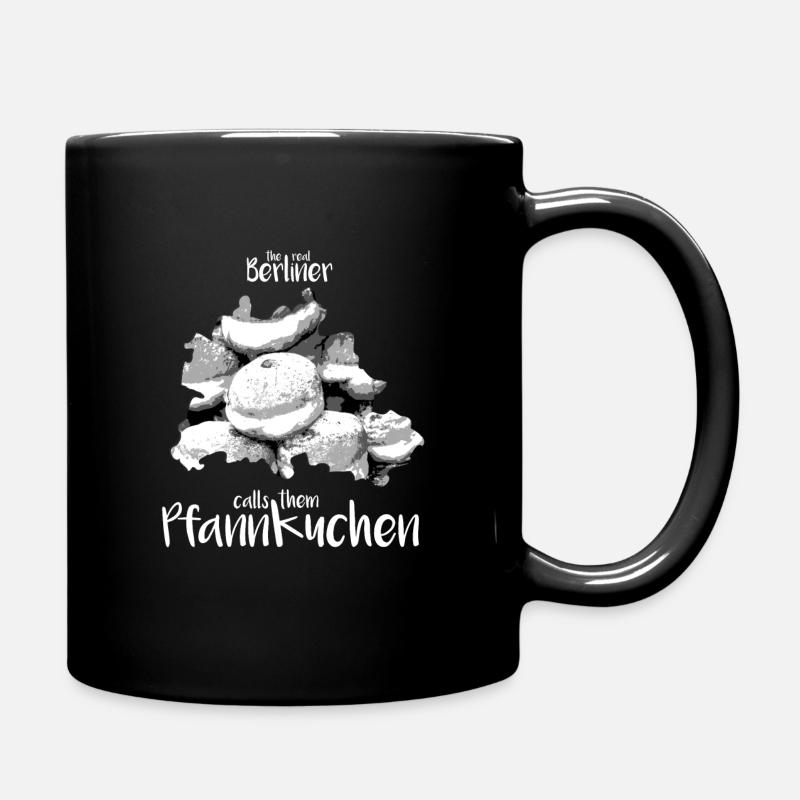 Berliner Pfannkuchen in Stadtplan - Tasse einfarbig - Schwarz