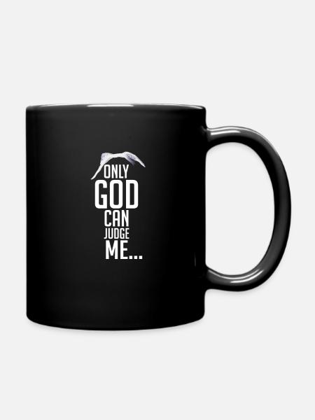 Pac Rap Rappeur Biggie Only God hip hop oldschool - Mug uni - noir