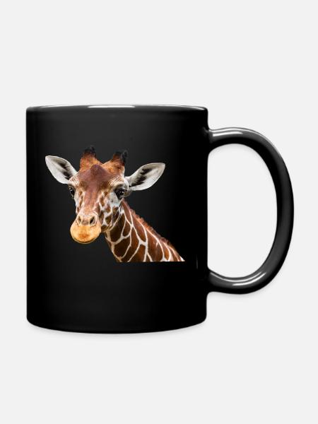 Giraffe - Tasse einfarbig - Schwarz