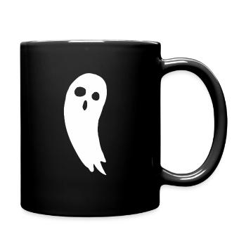 Gespenst Geist Halloween Geschenk - Tasse einfarbig - Schwarz - Rechts