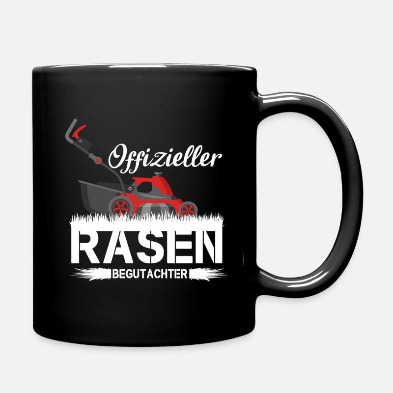Rasenflüsterer Rasenmäher Gärtner Gartenpfleger - Tasse einfarbig - Schwarz
