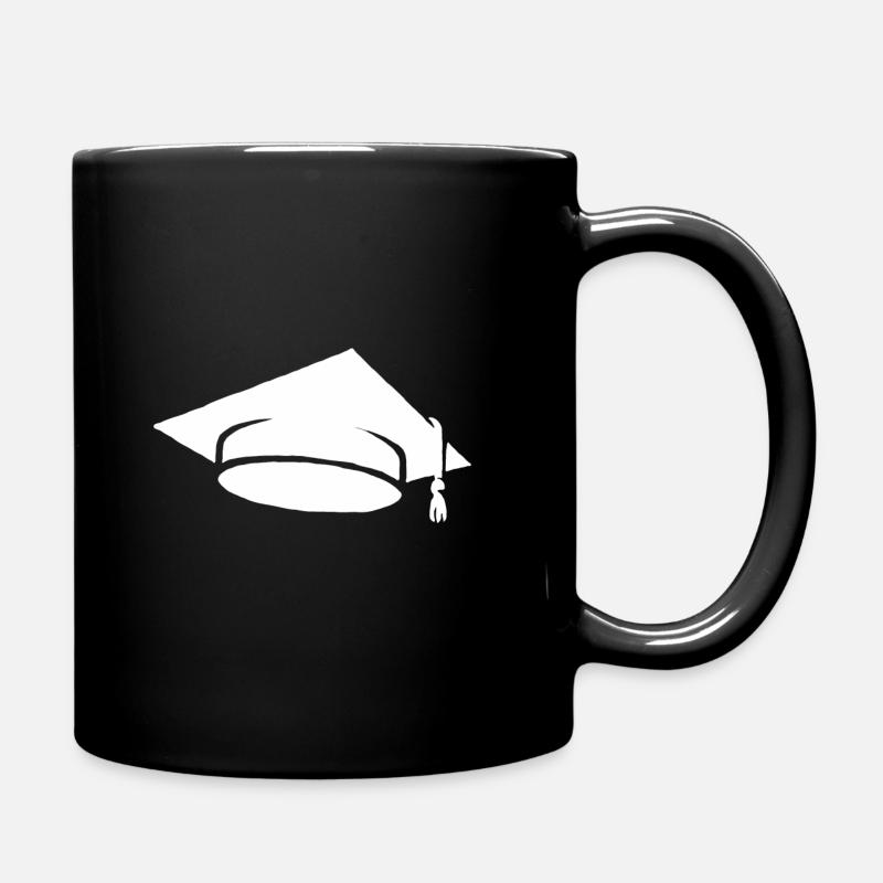 Abschluss Diplom Studium Student Studenten Hut - Tasse einfarbig - Schwarz
