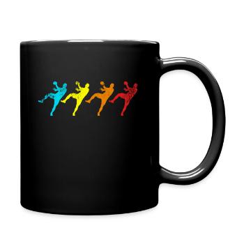 Handball Handball rétro-cadeau équipe équipe - Mug uni - noir - Droite