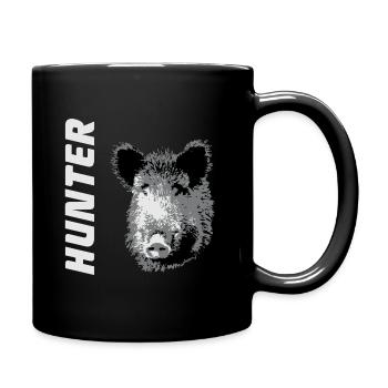 Sanglier - Chasseur - Sanglier - Chasseur - Mug uni - noir - Droite