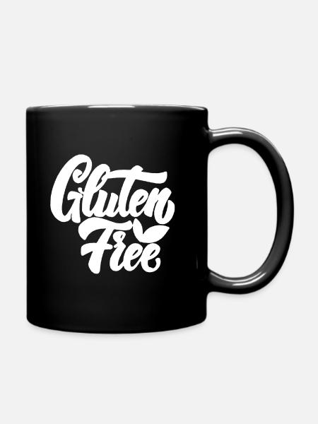 Gluten-frei - Tasse einfarbig - Schwarz