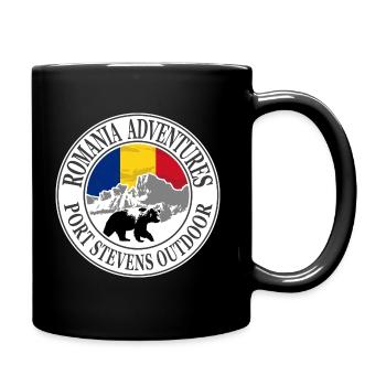 Roumanie - Ours - Drapeau - Roumanie - Ours - Drapeau - Mug uni - noir - Droite