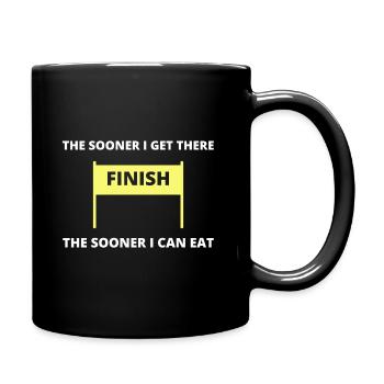 Coureur de course Marathon drôle d'humour cadeau - Mug uni - noir - Droite