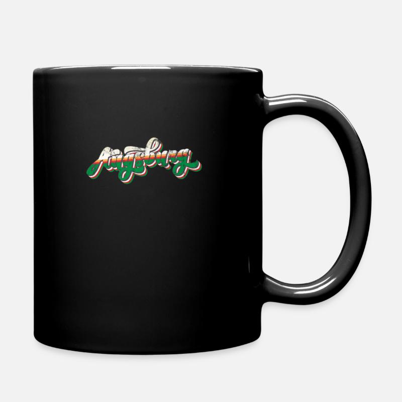 Augsburg Retro Vintage - Full Colour Mug - black