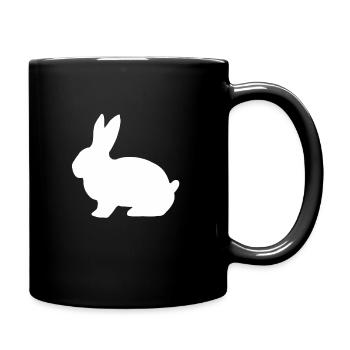 Hase Ostern Häschen Haustier Hasen Osterhase - Full Colour Mug - black - Right