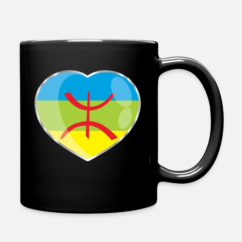 Amazigh flag (Amazigh inside) - Mug uni - noir