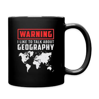 Geografie Lehrer Geocaching Geography Geschenkidee - Tasse einfarbig - Schwarz - Rechts