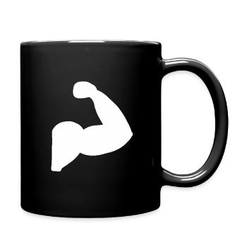 Muscle d'haltérophilie Biceps Bodybuilder Fitness Fit - Mug uni - noir - Droite