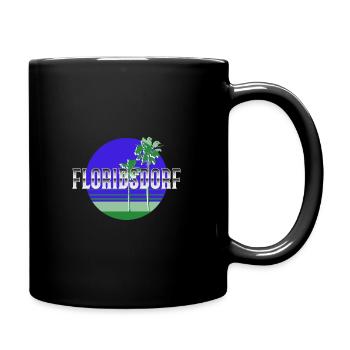 Floridsdorf Bezirk Geschenk Wien W - Tasse einfarbig - Schwarz - Rechts