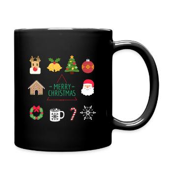 Merry christmas - Full Colour Mug - black - Right