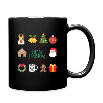 Merry christmas - Full Colour Mug - black - Right