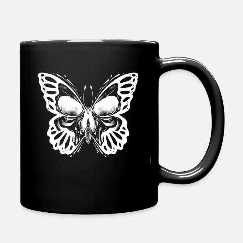 Skull Butterfly normal - Tasse einfarbig - Schwarz