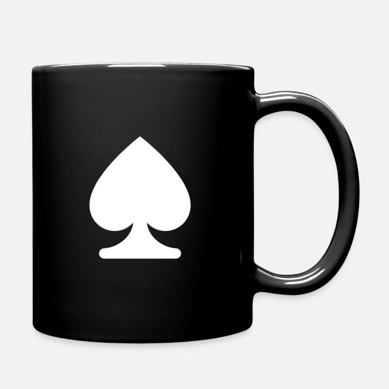 PIQUE JEU DE CARTE SYMBOLE - Mug uni - noir
