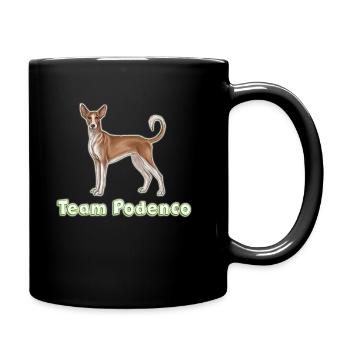Team podenco - Tasse einfarbig - Schwarz - Rechts