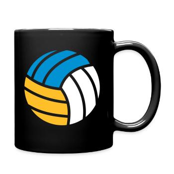 Beachvolleyball - Tasse einfarbig - Schwarz - Rechts