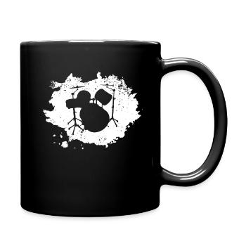 Drums - Tasse einfarbig - Schwarz - Rechts