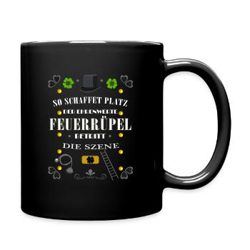 Schornsteinfeger Beruf Lustiger Spruch Geschenk - Tasse einfarbig - Schwarz - Rechts
