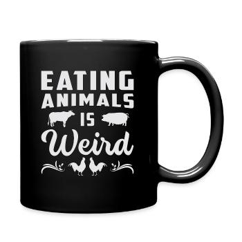 Végétalienne végétalienne végétalienne vegetal idée cadeau - Mug uni - noir - Droite