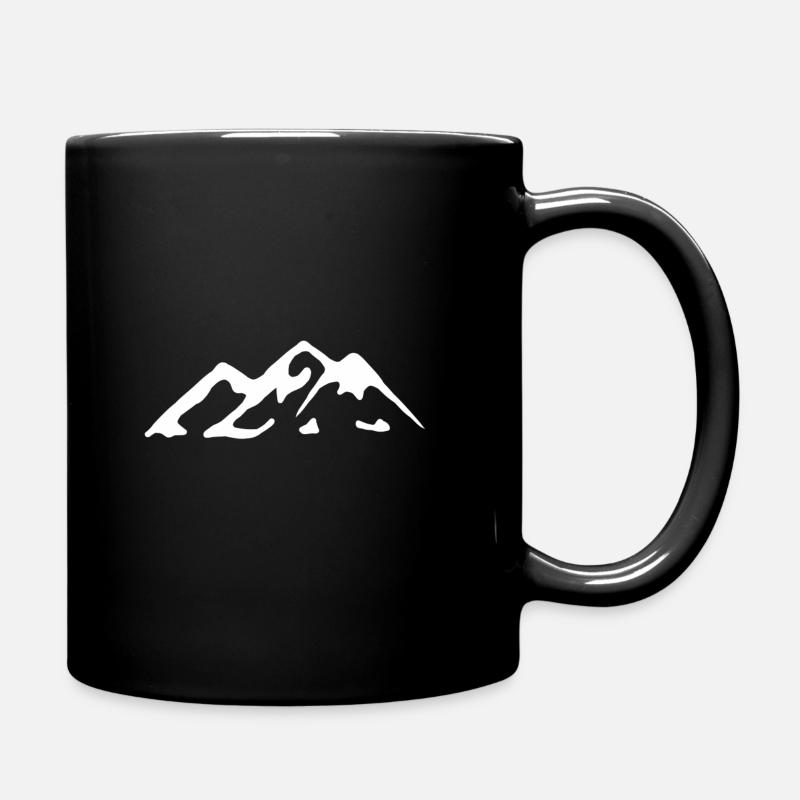 Gebirge Bergsteigen Wanderer Berg Klettern Berge - Tasse einfarbig - Schwarz