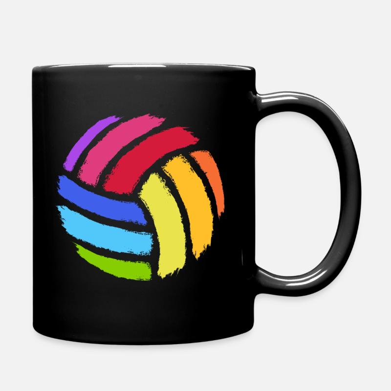 Volleyball - Tasse einfarbig - Schwarz