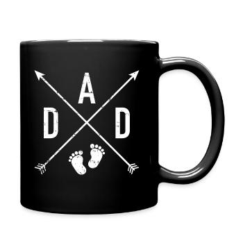 père - Mug uni - noir - Droite