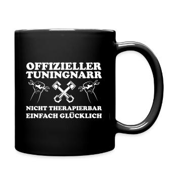 Auto Offizieller Autonarr Car Tuning Geschenk - Tasse einfarbig - Schwarz - Rechts