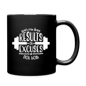 Peut avoir un résultat ou une excuse Gym Workout Fitness - Mug uni - noir - Droite