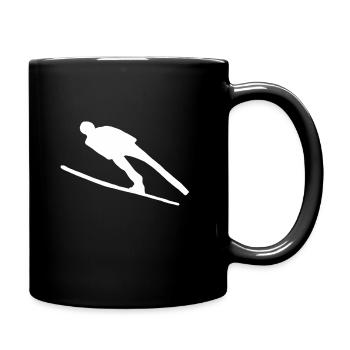 Ski jumping ski jumper winter sports ski ski flying - Full Colour Mug - black - Right