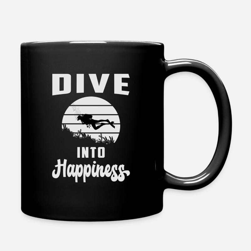 Plongeur Scuba plongée Eau Mer Idée cadeau - Mug uni - noir