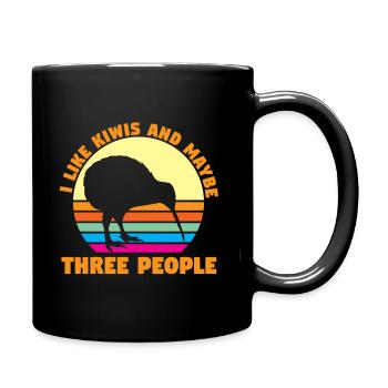 Kiwi Maori oiseau - Mug uni - noir - Droite