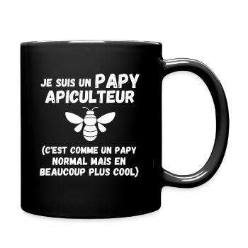 T SHIRT PAPY APICULTEUR COOL CADEAU HUMOUR ABEILLE - Mug uni - noir - Droite