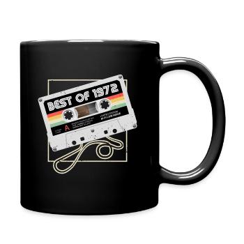50. Geburtstag Männer 50 Best of November 1972 - Tasse einfarbig - Schwarz - Rechts