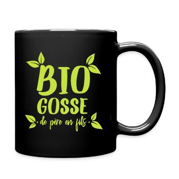 Bio gosse humour beau gosse écologie nature - Mug uni - noir - Droite